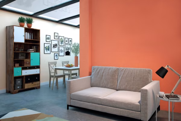 Salon w barwach ziemi