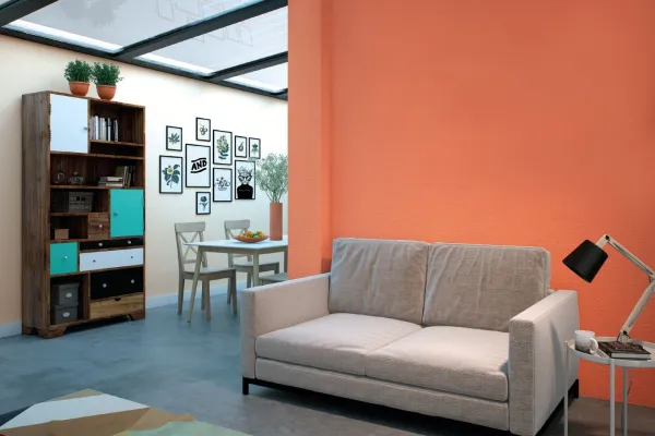 Salon w barwach ziemi