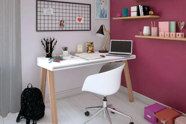 Różowe biuro