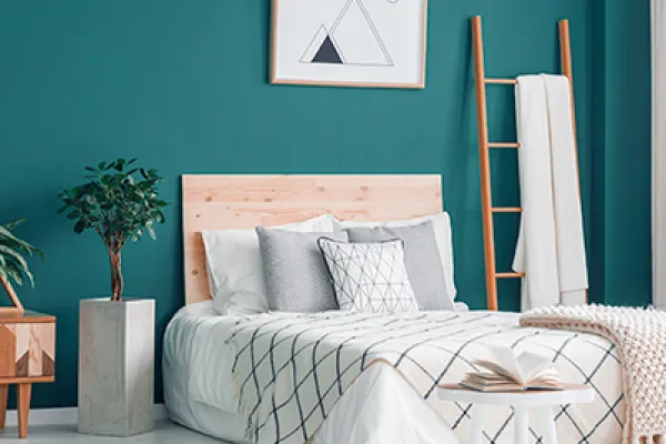 Mocny akcent w sypialni