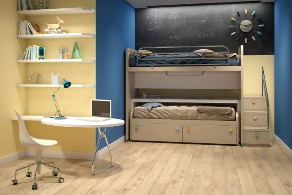 Dwukolorowy pokój dziecięcy