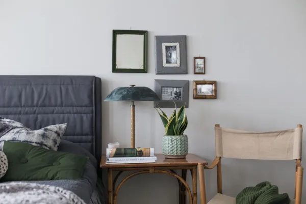 Sypialnia w delikatnym odcieniu